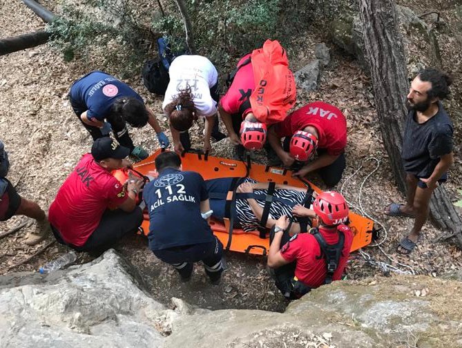 Doğa Yürüyüşünde Düşen Kişi 4 Saatte Kurtarıldı