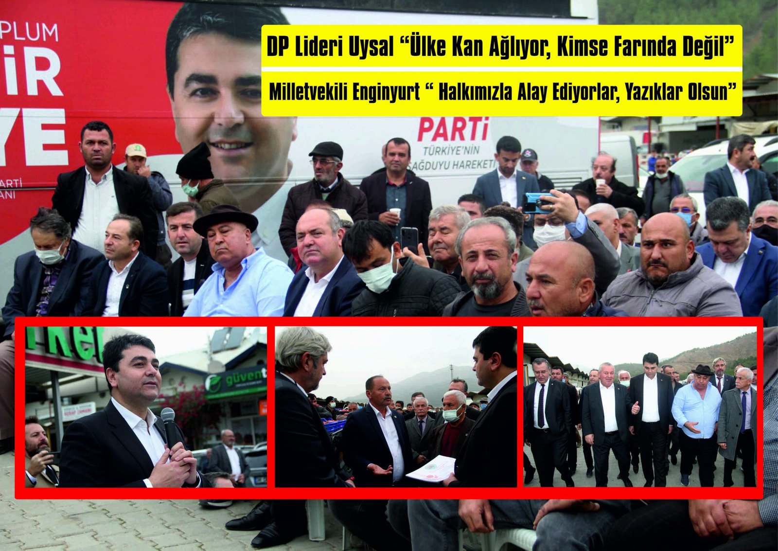 DP Lideri Uysal ve Milletvekili Enginyurt Fethiye’de Üreticiyi Dinledi